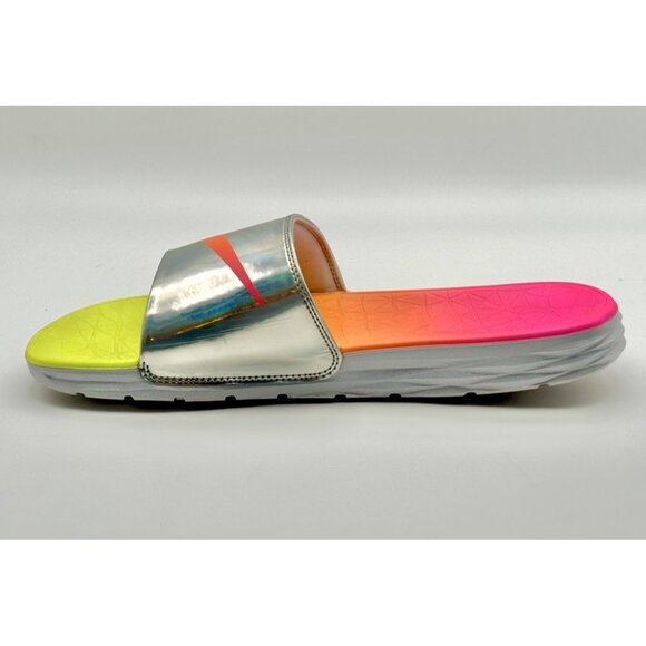 2016 Nike Benassi Solarsoft Rio Olympics USA sz 12 Pink & Lemon Slides Pre-Owned main image 8